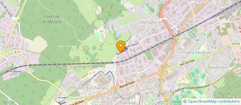 localisation de l'entreprise ELIAD PREVENTION à BESANCON