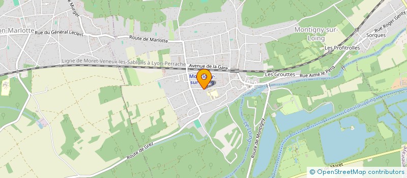 localisation de l'entreprise ELIADE SA à MONTIGNY-SUR-LOING