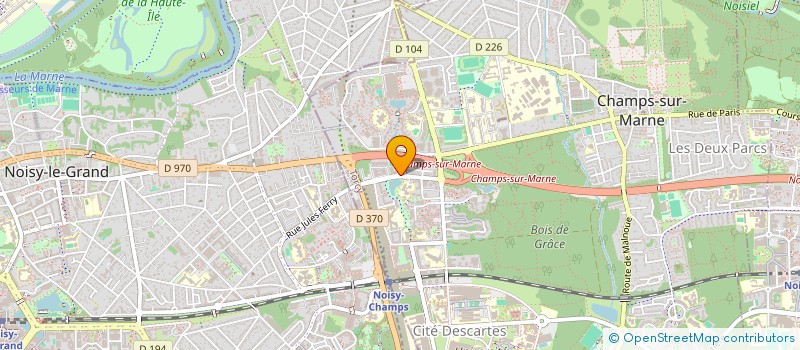 localisation de l'entreprise ELIAK à CHAMPS-SUR-MARNE