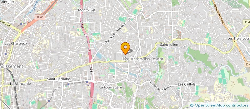 localisation de l'entreprise ELIAM à MARSEILLE 12