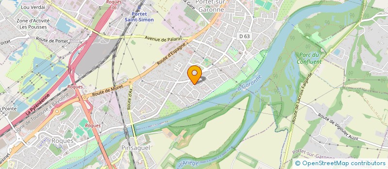 localisation de l'entreprise ELIAME  PORTET-SUR-GARONNE