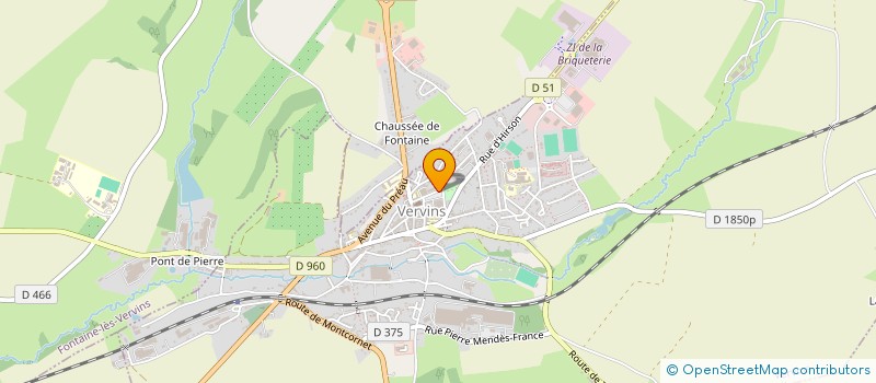 localisation de l'entreprise ELIAMER à VERVINS