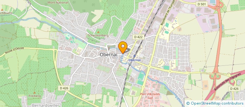 localisation de l'entreprise ELIAMM à OBERNAI