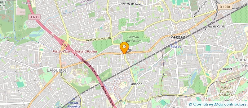 localisation de l'entreprise ELIAN  PESSAC