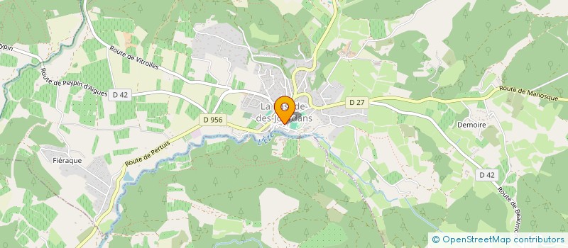 localisation de l'entreprise ELIAN 84240  LA BASTIDE-DES-JOURDANS