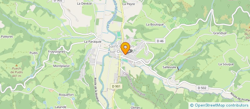 localisation de l'entreprise ELIAN BRUEL à CONQUES-EN-ROUERGUE