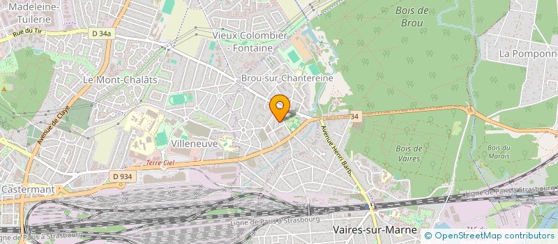 localisation de l'entreprise ELIANA GRACE  BROU-SUR-CHANTEREINE