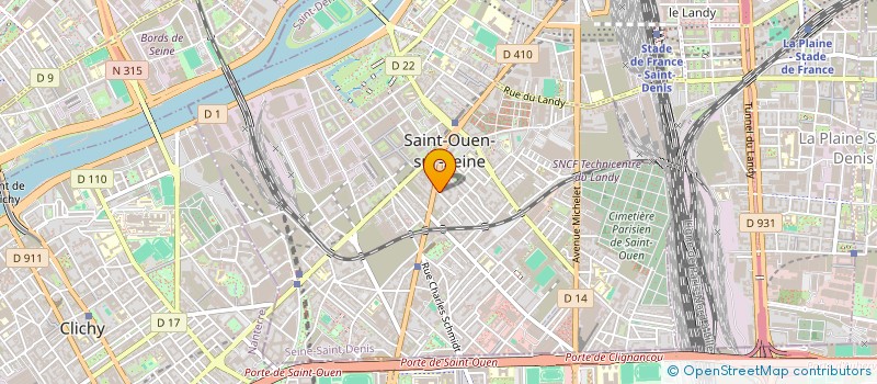 localisation de l'entreprise ELIANE LAPORTE à SAINT-OUEN-SUR-SEINE