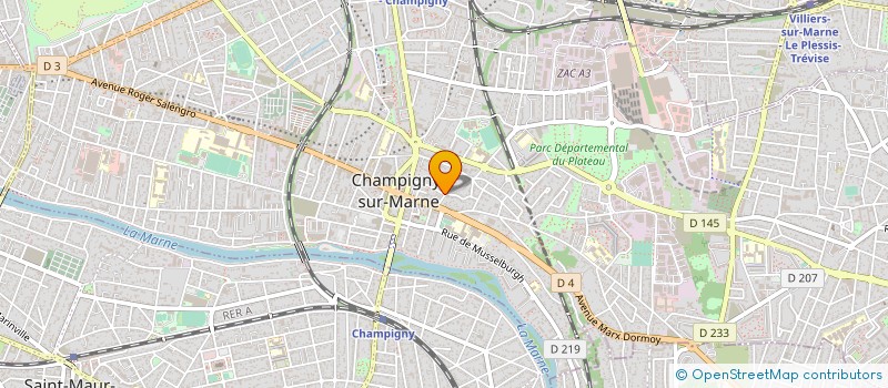 localisation de l'entreprise ELIANE VITEL  CHAMPIGNY-SUR-MARNE