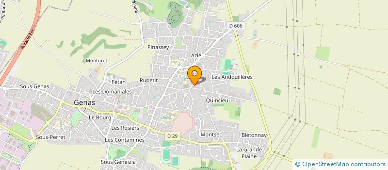 localisation de l'entreprise ELIANGE  GENAS