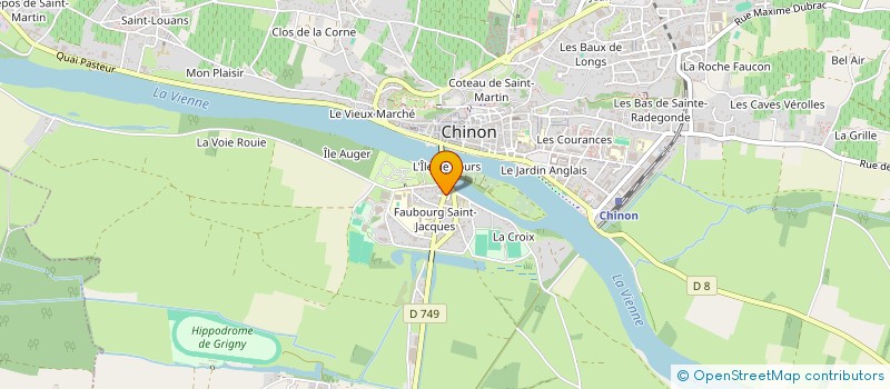 localisation de l'entreprise ELIANTHEA  CHINON