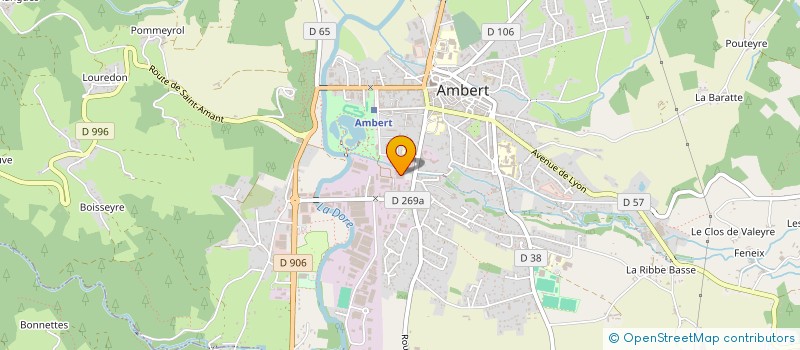 localisation de l'entreprise ELIART  AMBERT