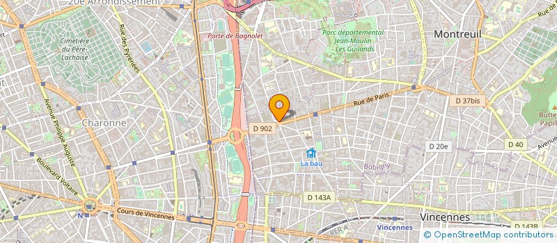 localisation de l'entreprise ELIAS à MONTREUIL