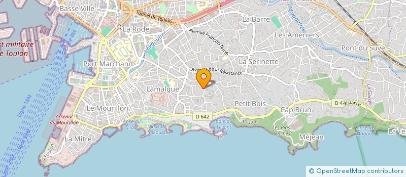 localisation de l'entreprise ELIAS  TOULON