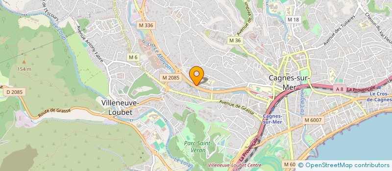 localisation de l'entreprise ELIAS DESIGN à CAGNES-SUR-MER