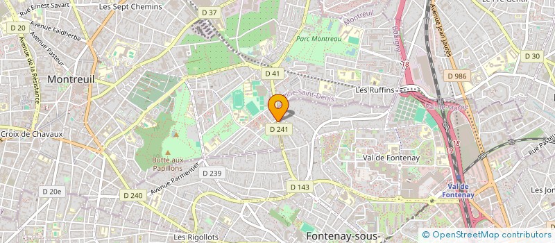 localisation de l'entreprise ELIAS DISTRIBUTION à MONTREUIL
