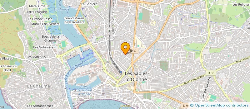 localisation de l'entreprise ELIAS IMMO à LES SABLES D'OLONNE