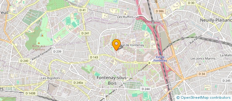 localisation de l'entreprise ELIAS TRANSPORT à FONTENAY-SOUS-BOIS