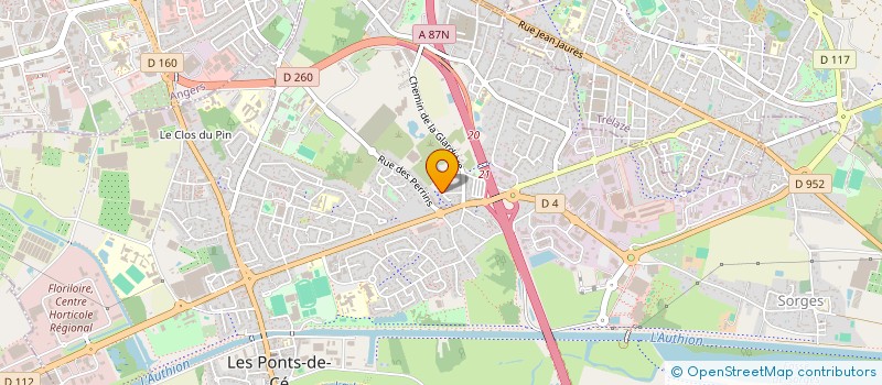 localisation de l'entreprise ELIATROPE  LES PONTS-DE-CE