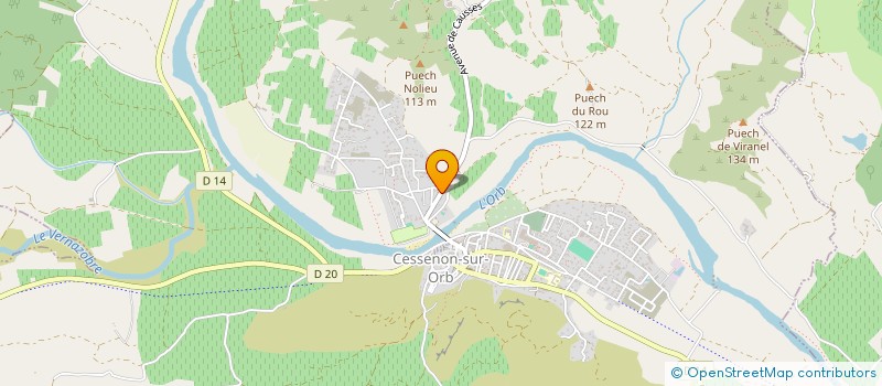 localisation de l'entreprise ELIAUME  CESSENON-SUR-ORB