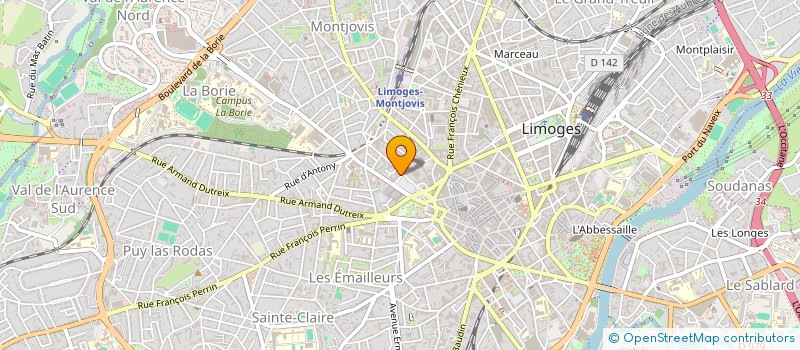 localisation de l'entreprise ELIAXIS PATRIMOINE à LIMOGES