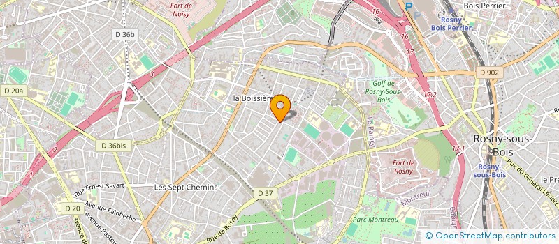 localisation de l'entreprise ELIBATIM à MONTREUIL