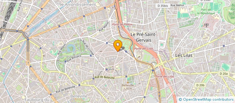 localisation de l'entreprise ELIBEL à PARIS