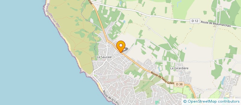 localisation de l'entreprise ELIBEN 74 à BRETIGNOLLES-SUR-MER