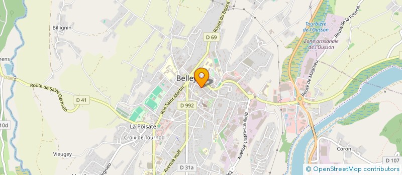 localisation de l'entreprise ELIBER  BELLEY