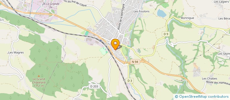 localisation de l'entreprise ELIBER à LA BATIE NEUVE