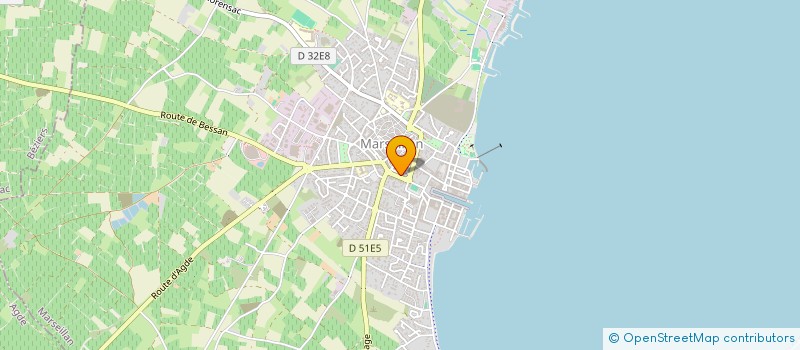 localisation de l'entreprise ELIBER NETWORK à MARSEILLAN