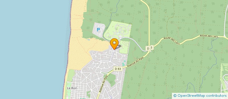 localisation de l'entreprise ELICA  BISCARROSSE