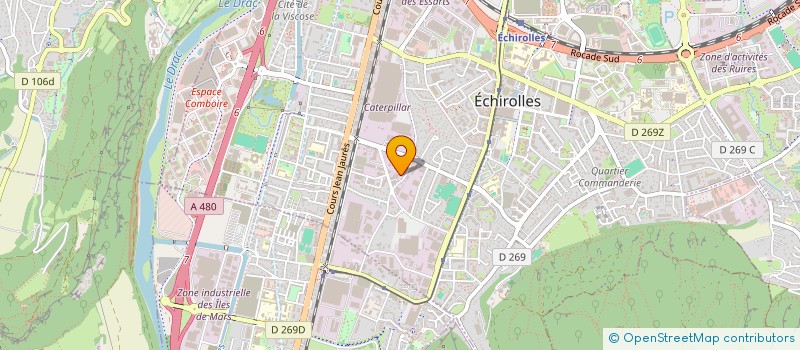 localisation de l'entreprise ELICA  ECHIROLLES