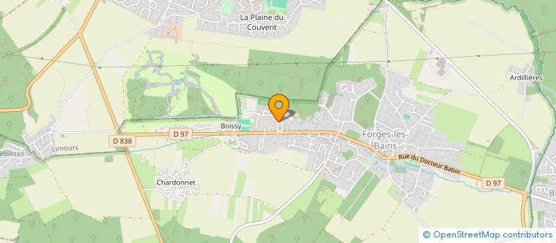 localisation de l'entreprise ELICA IMMO  FORGES-LES-BAINS