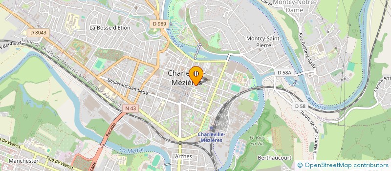 localisation de l'entreprise ELICED à CHARLEVILLE-MEZIERES