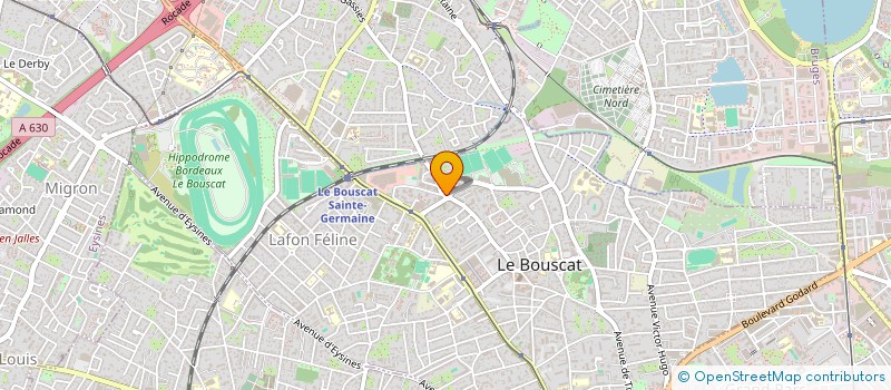 localisation de l'entreprise ELICELI à BORDEAUX