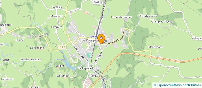 localisation de l'entreprise ELICHRIS à LE ROUGET-PERS