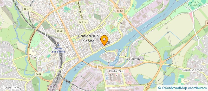localisation de l'entreprise ELICIMOD'A BEAUTE à CHALON-SUR-SAONE