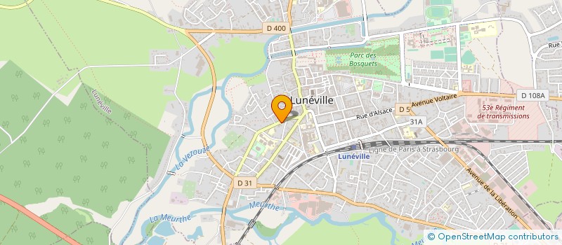 localisation de l'entreprise ELICIS SARL  LUNEVILLE