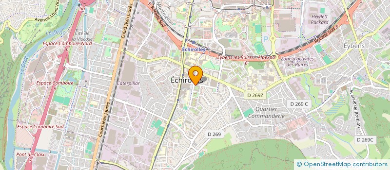 localisation de l'entreprise ELICLAR à ECHIROLLES