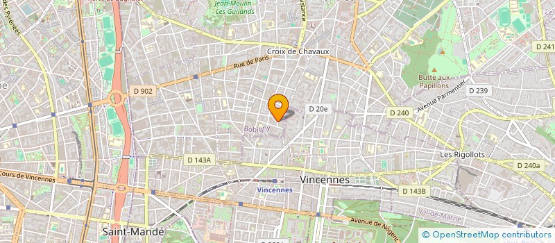 localisation de l'entreprise ELICLEM à MONTREUIL