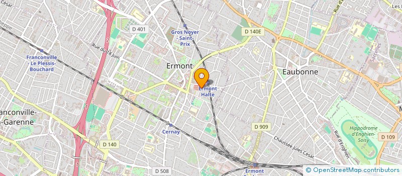localisation de l'entreprise ELICLO à ERMONT
