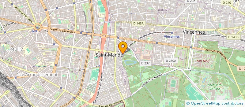 localisation de l'entreprise ELICO-INVEST à SAINT-MANDE