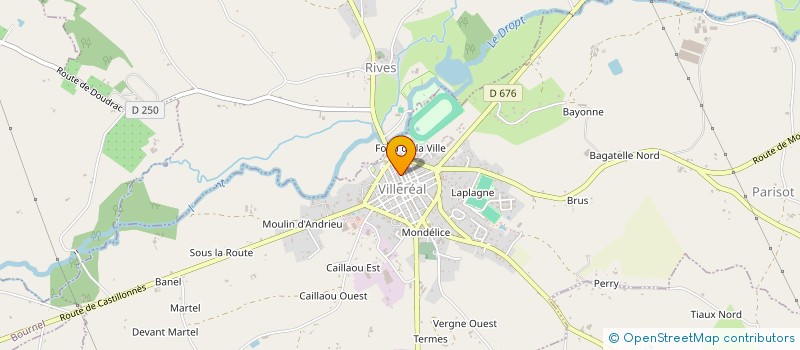 localisation de l'entreprise ELICOL  VILLEREAL