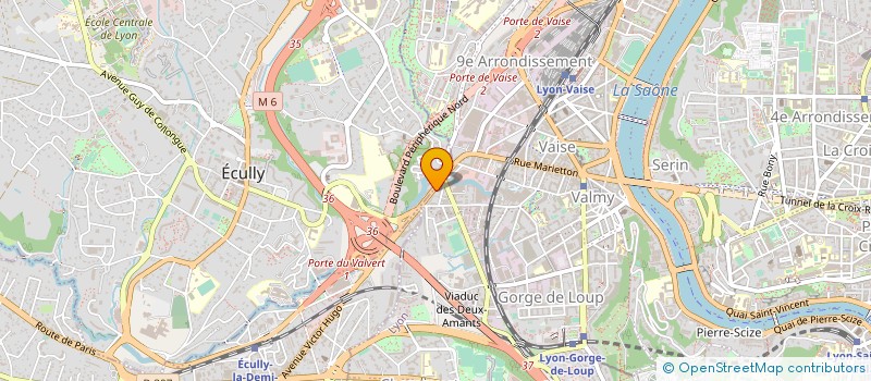 localisation de l'entreprise ELICOM à LYON