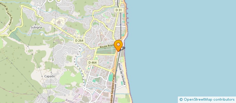 localisation de l'entreprise ELICOM à BASTIA
