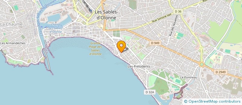 localisation de l'entreprise ELICS DEVELOPPEMENT à LES SABLES-D'OLONNE