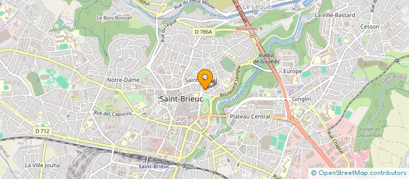 localisation de l'entreprise ELICURIE à SAINT-BRIEUC