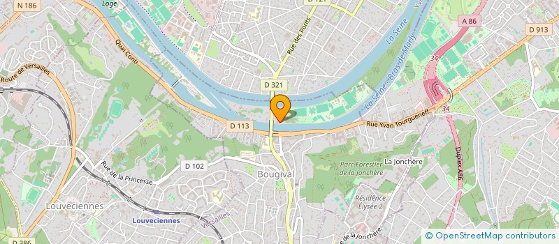 localisation de l'entreprise ELIDA  BOUGIVAL