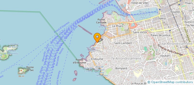 localisation de l'entreprise ELIDAM à MARSEILLE